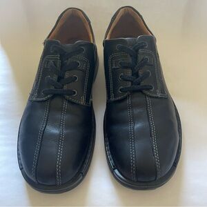 Men’s Black Ecco Derby Casual Dress Shoe Size 45 / 11.5 US